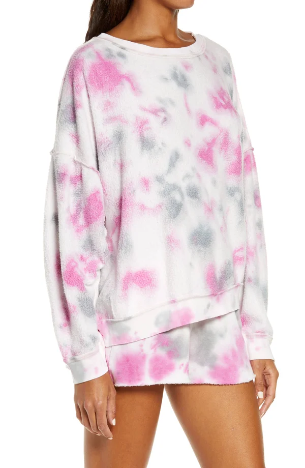 Free People Sweaters - Free People Kelly Washed Tie Dye Sweatshirt Set, Color: Pink, Size: M, Studiostyles20&s Closet