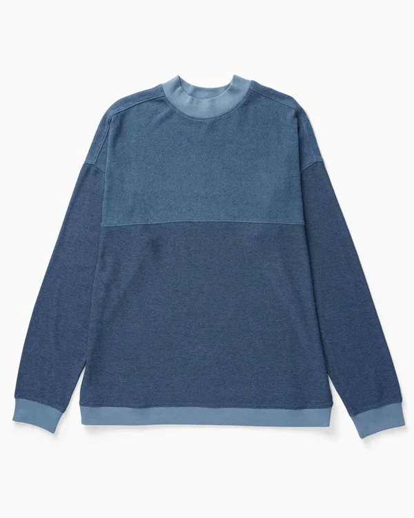 Richer Poorer Cozy Knit Long-Sleeve Sweater - Men's Blue Mirage, XXL