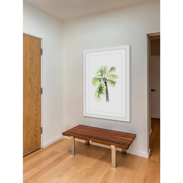 Marmont Hill Palm Tree 2 inch by Rachel Byler Framed Painting Print, Size: 18 inch x 12 inch