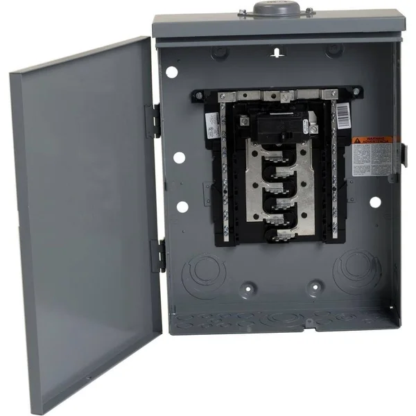 Square D HOM1224M100PRB Homeline Outdoor Main Breaker Load Center - 100 Amp, 12-Space 24-Circuit