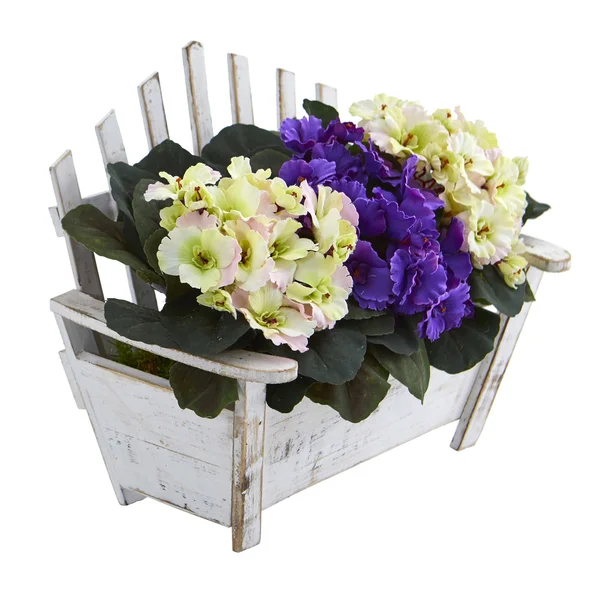 4.5& Sweet Bay Artificial Double Topiary Tree in Black Wash Planter - Nearly Natural