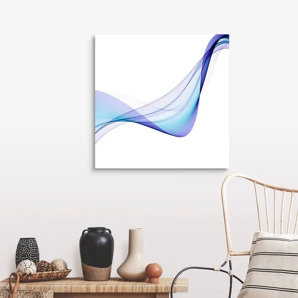 Blue Abstract Patterns, Artwork, Canvas Wall Art, 30x30, Great Big Canvas