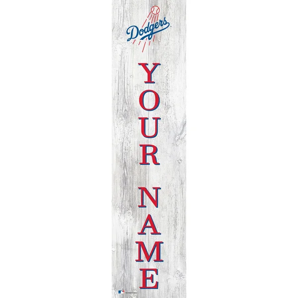 Los Angeles Dodgers 48 Personalized Welcome Leaner Sign