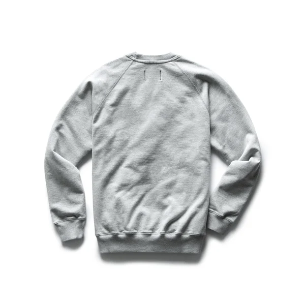 Reigning Champ Midweight Terry Relaxed Crewneck - Men's Heather Grey, S