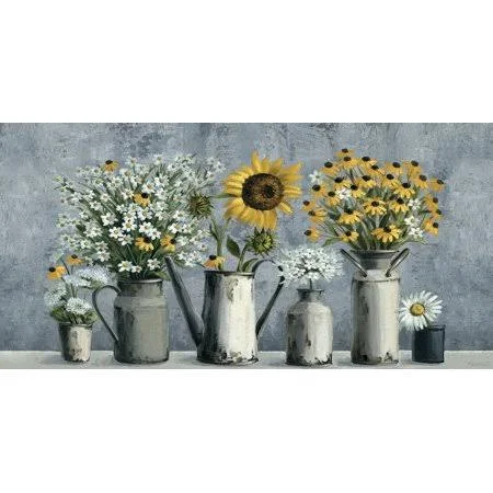 Marmont Hill Eccentric Sunflower Canvas Wall Art, Size: 6 inch x 12 inch