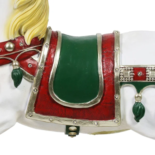 Exhart LED Christmas Rocking Horse with Timer Garden Statue