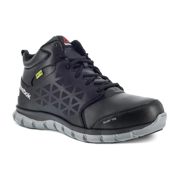 Reebok Work Men's Sublite Cushion Work RB143 - 12 Wide Black and Grey