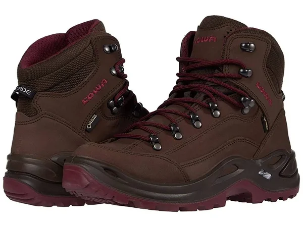 Lowa Women's Renegade GTX Mid - Espresso/Berry, Wide, 9.5