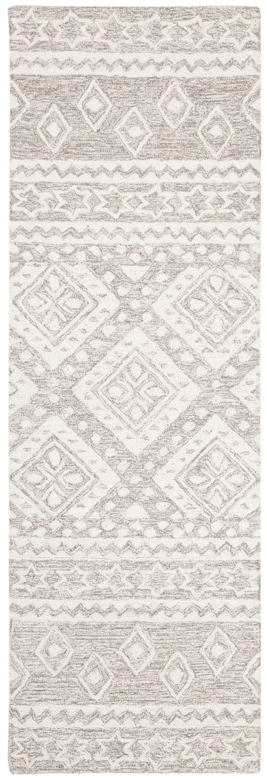 Safavieh Micro-Loop MLP501F 2&6x22 x 4&0x22 Grey, Ivory Area Rug