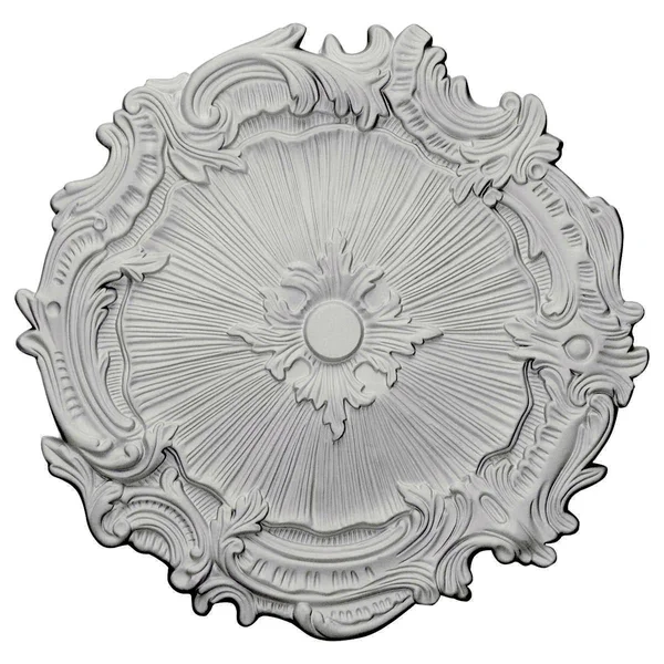 16 3/4x22OD x 1 3/8x22P Plymouth Ceiling Medallion (Fits Canopies Up to 1 5/8x22), Hand-Painted Pot of Cream Crackle