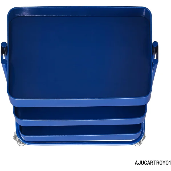 Linon Royal Blue Three Tier Cart
