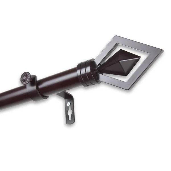 InStyleDesign Crystal Adjustable Curtain Rod - Size: 28, Brown