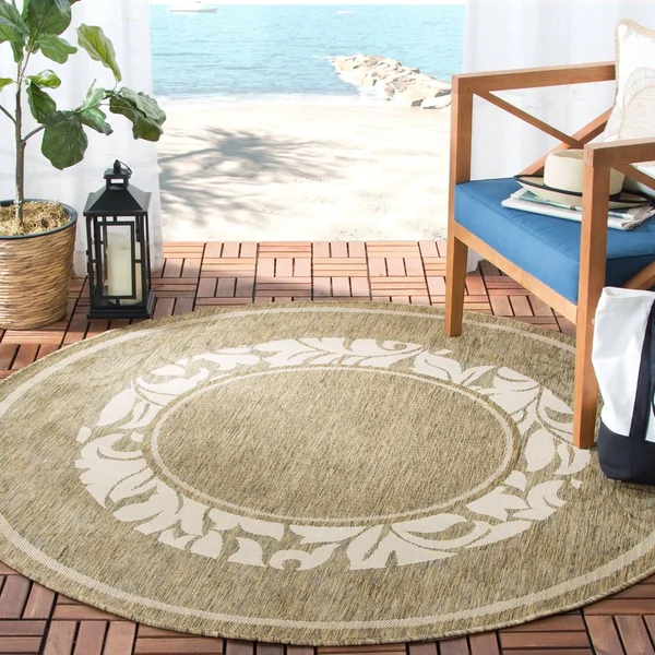 Safavieh Courtyard CY1704-3201 Natural Rug 5&3x22x5&3x22 - Round