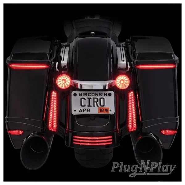 Ciro Red LED Bag Blades Os 40062