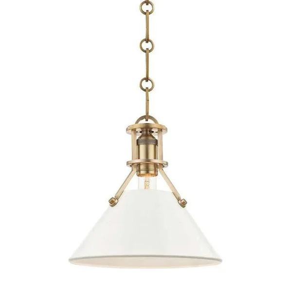 Hudson Valley MDS352-AGB/DBL Painted NO.2 1 Light Large Pendant