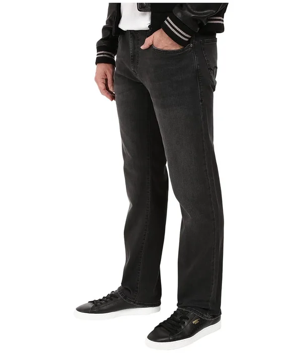Mavi Men's Zach Straight Leg in Grey Williamsburg, Men's Jeans