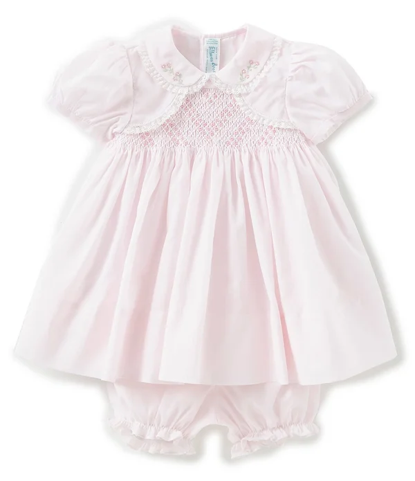 Feltman Brothers Baby Girls 3-9 Months Flower Embroidered Bolero Dress - 3 Months