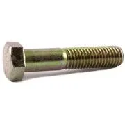 1/4-20 x 6 1/2 Grade 8 Hex Cap Screw Yellow Zinc Plated Domestic USA (350)