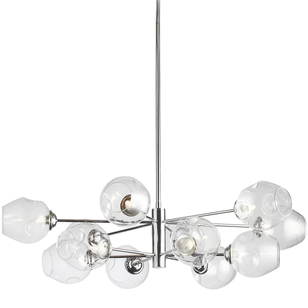 Dainolite ABI-3312P-PC 12 Light Round Pendant Polished Chrome
