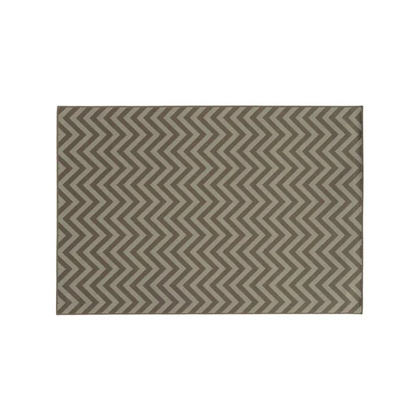 StyleHaven River Geometric Chevron Indoor Outdoor Rug, Brown, 6.5X9.5 ft