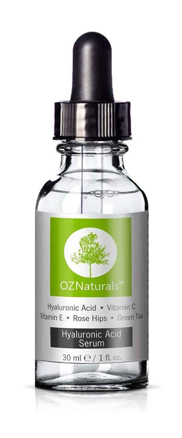 OZNaturals Anti-Aging Hyaluronic Acid Serum with Vitamin C, 1 oz.