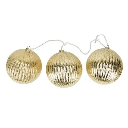 Ribbed Ball Christmas Ornaments Penn Distributing Color: Gold
