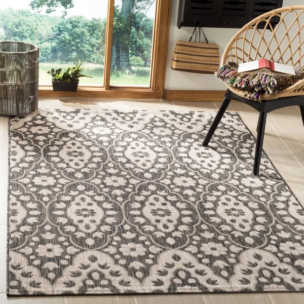 Safavieh Martha Stewart MSR4115 Grey/Aqua 9& x 12& Area Rug