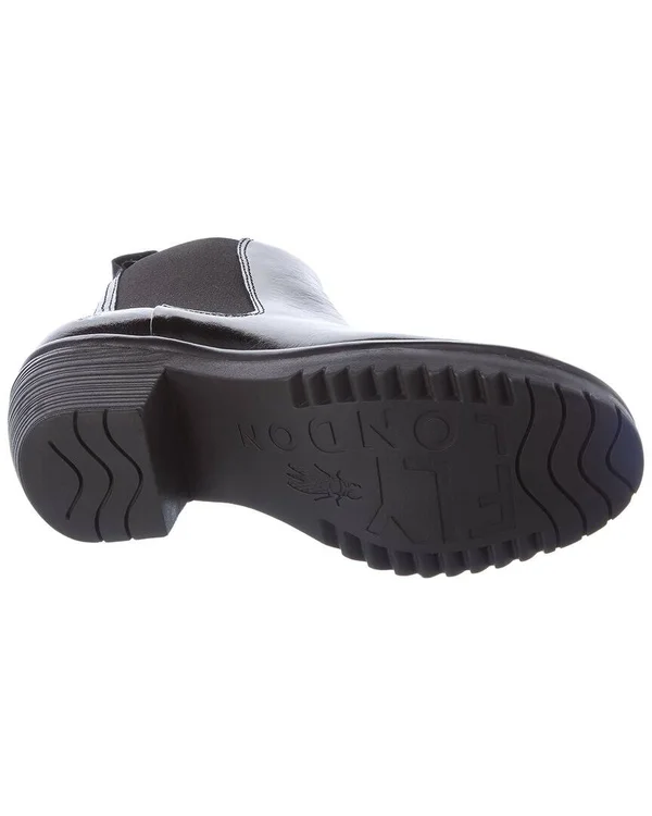Fly London Wasp Leather Bootie, 37, Black