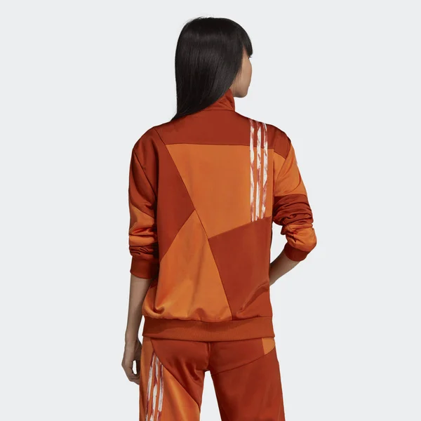 Adidas Womens DC Firebird Track Top - Orange Size Xs