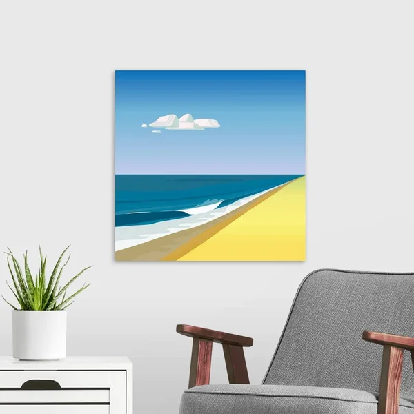 Rothko Beach, Large Solid-Faced Canvas Wall Art Print, Great Big Canvas
