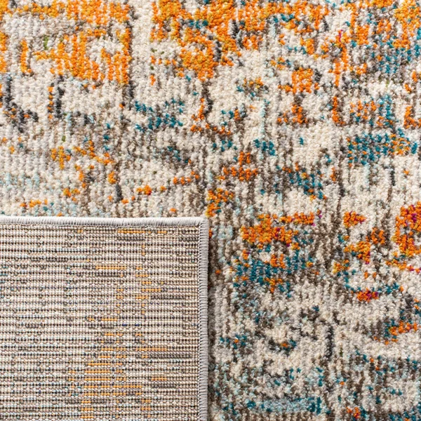 Safavieh Madison Loane Modern Abstract Rug - 2&2x22 x 14& Runner - Black/Gold