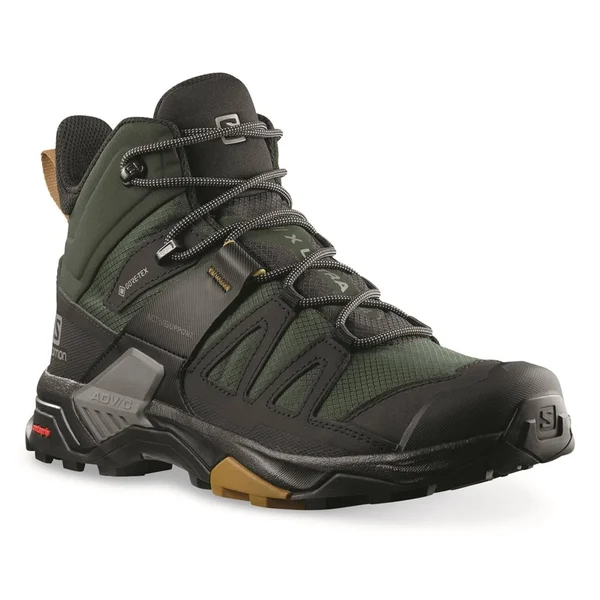 Salomon x Ultra 4 Mid GTX Boots - Men's Green Gables/black/cumin