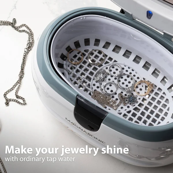 Magnasonic Professional Ultrasonic Polishing Jewelry Cleaner Machine for Cleaning Eyeglasses, Watches, Rings