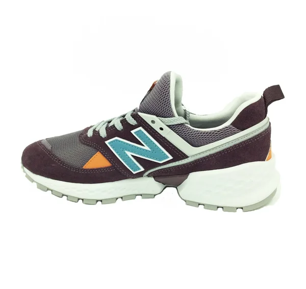 New Balance Men's 574 Sport Shoes Purple with White, Size: 12