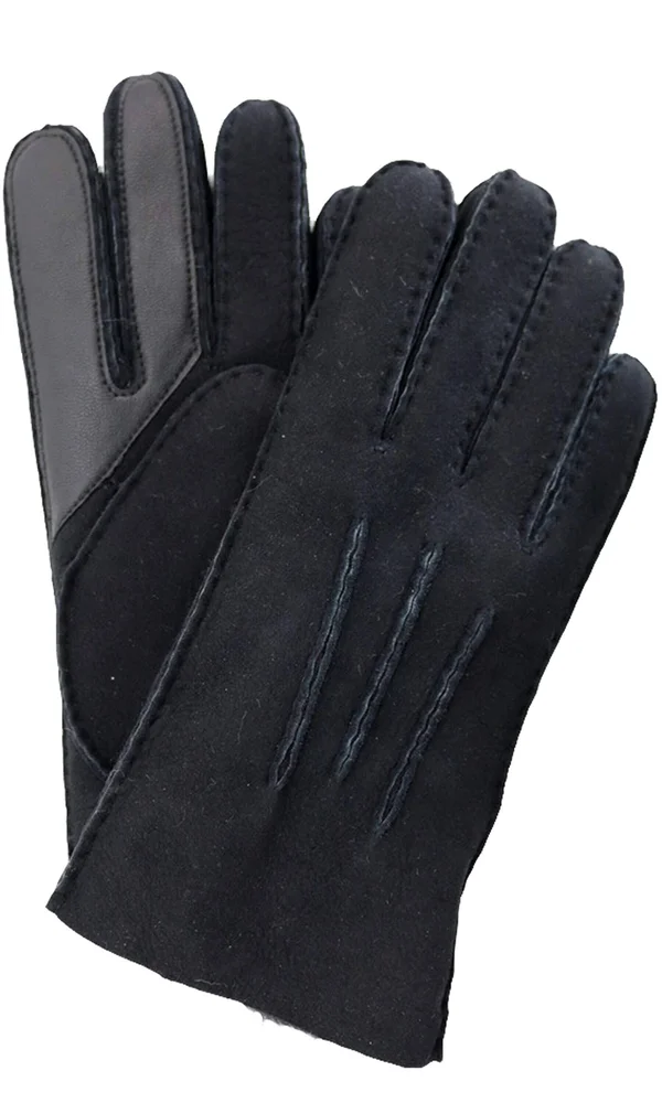 Ugg Men's Sheepskin Tech Gloves - Black