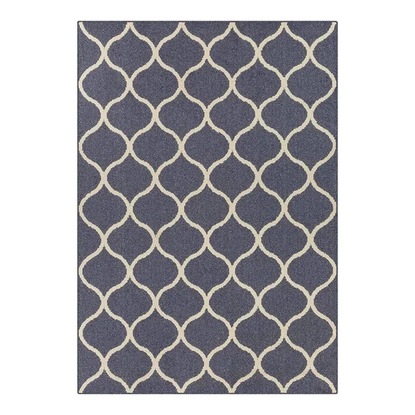 Maples Daphne Trellis Rug - Blue, 2.5X10 ft