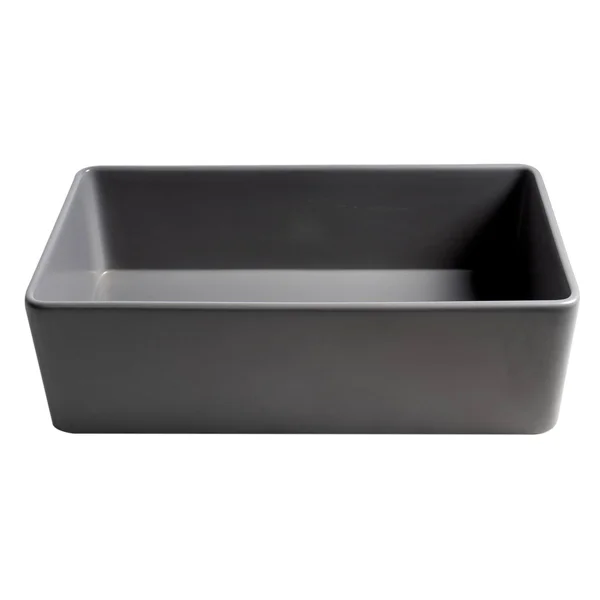 Alfi ABF3318S-GM 33 x 18 in. Smooth Apron Single Bowl Fireclay Farm Sink Gray Matte