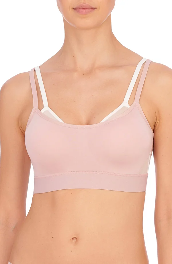 Natori Gravity Contour Underwire Sports Bra, Womens, 32H, Rose Beige Warm