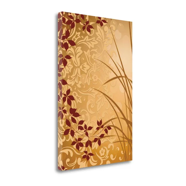Tangletown Fine Art Golden Flourish II by Edward Aparicio, Giclee Print on Wrap Canvas, 20x22x29x22