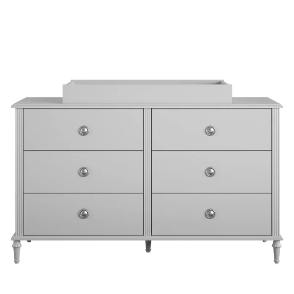 Little Seeds Rowan Valley Arden 6 Drawer Grey Changing Dresser - Gray