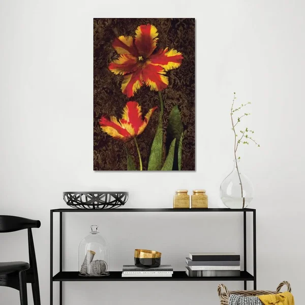 John Seba Canvas Wall Decor Prints - Decorative Tulips II ( Floral & Botanical > Flowers > Tulips art)