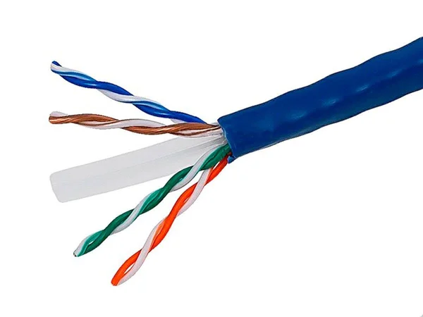 Monoprice Cat6 Ethernet Bulk Cable - Solid - 550Mhz, UTP, CMR, Riser Rated, Pure Bare Copper WIRE, 23AWG, No Logo, 1000ft, Blue (