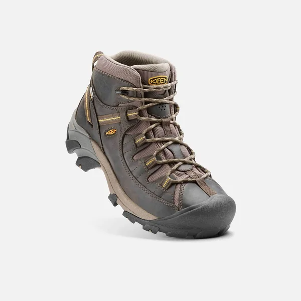 Keen Men's Targhee II Mid Waterproof Hiking Boots, Brown, 7.5