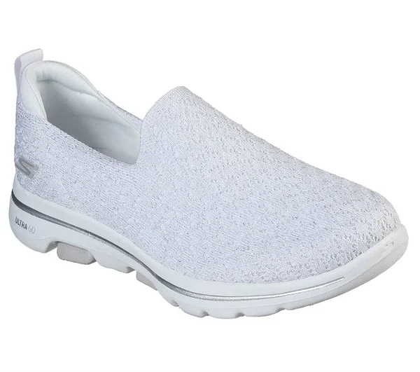 Womens Skechers GOwalk 5 Brave Slip-On Walking Sneakers 6 M White, Boscov&s