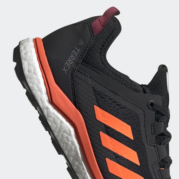 Adidas Men's Terrex Agravic Flow Shoes Col Burgundy - Solar Orange, Black 10