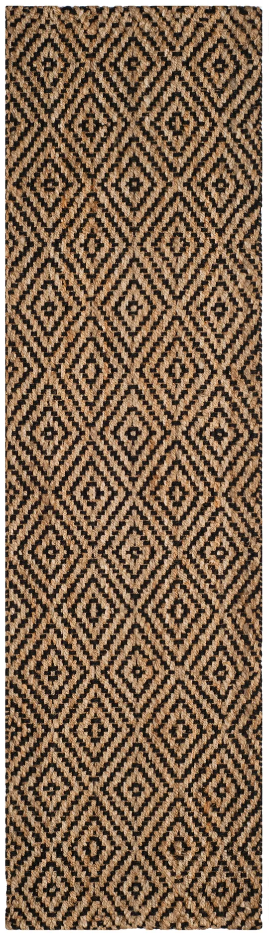Safavieh Natural Fiber NF181C Natural, Black Rug 2&3x22 x 12& Runner