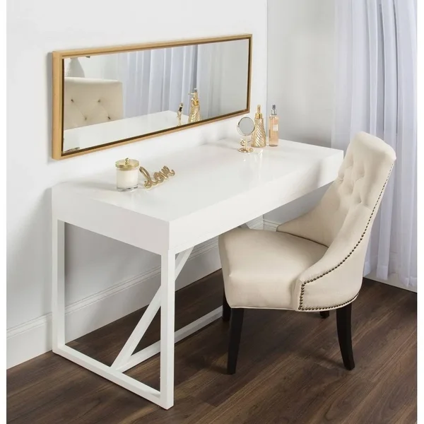 Kate and Laurel Evans Framed Wall Panel Mirror, 16x48, Silver
