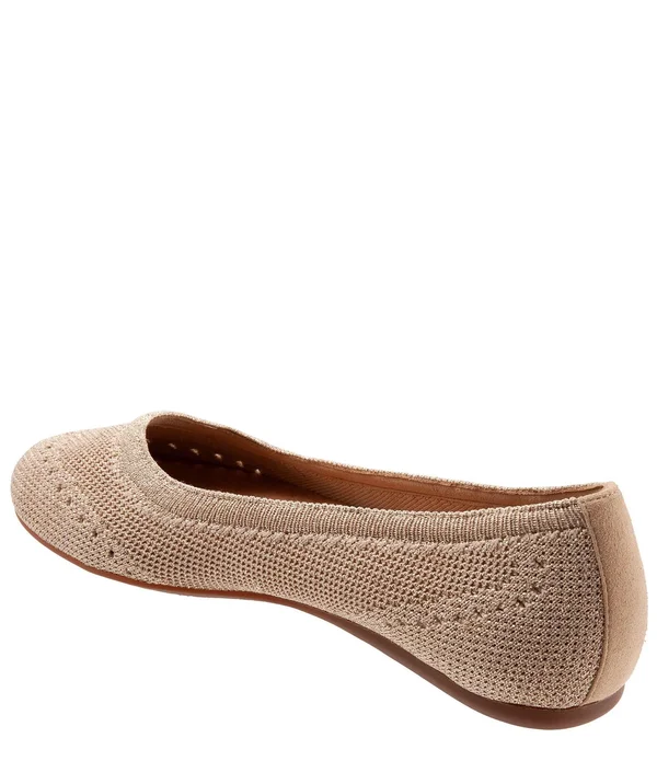 Women's SoftWalk Santorini Ballet Flat, Size: 10, Gold