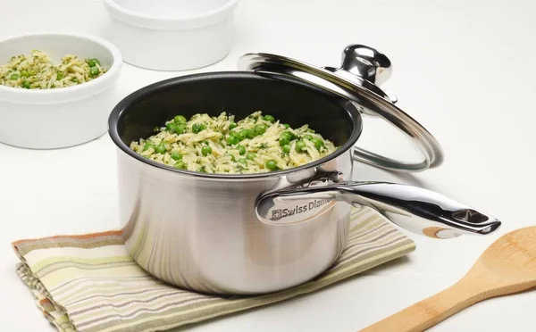 Swiss Diamond - Nonstick Clad Sauce Pan w/Lid - 3.6 qt.