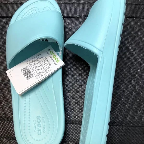 Crocs Women's Sloane Slide Sandals, Size: 11, Blue